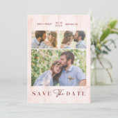 Simple Modern Collage Wedding Couple 3 Photos (スタンド正面)