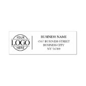 Simple Modern Company Business Logo Return Address セルフインキングスタンプ (デザイン)