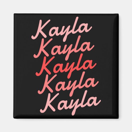 Simple Modern Cool Tygraphy Name Toddler マグネット (正面)