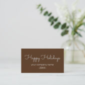 SIMPLE MODERN CORPORATE BUSINESS MERRY CHRISTMAS 名刺 (スタンド正面)