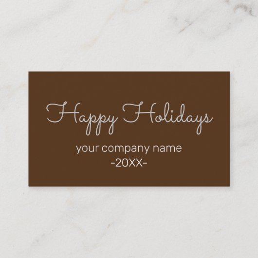 SIMPLE MODERN CORPORATE BUSINESS MERRY CHRISTMAS 名刺 (正面)