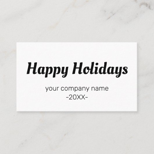 SIMPLE MODERN CORPORATE BUSINESS MERRY CHRISTMAS 名刺 (正面)