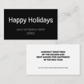 SIMPLE MODERN CORPORATE BUSINESS MERRY CHRISTMAS 名刺 (正面/裏面)
