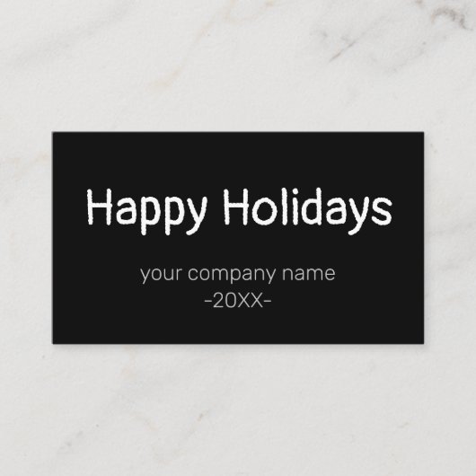 SIMPLE MODERN CORPORATE BUSINESS MERRY CHRISTMAS 名刺 (正面)