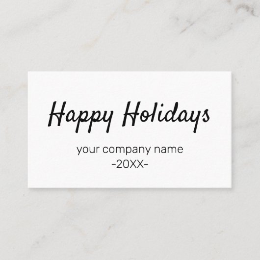 SIMPLE MODERN CORPORATE BUSINESS MERRY CHRISTMAS 名刺 (正面)
