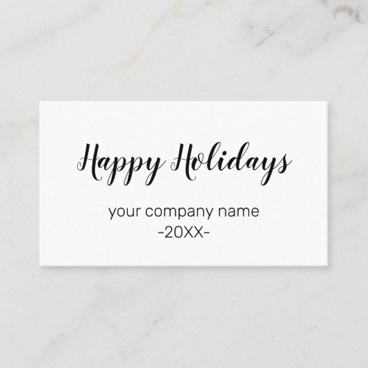 SIMPLE MODERN CORPORATE BUSINESS MERRY CHRISTMAS 名刺 (正面)