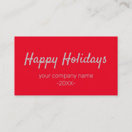 SIMPLE MODERN CORPORATE BUSINESS MERRY CHRISTMAS 名刺