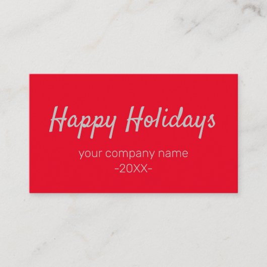 SIMPLE MODERN CORPORATE BUSINESS MERRY CHRISTMAS 名刺 (正面)