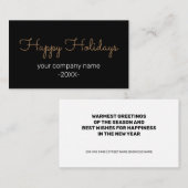 SIMPLE MODERN CORPORATE BUSINESS MERRY CHRISTMAS 名刺 (正面/裏面)