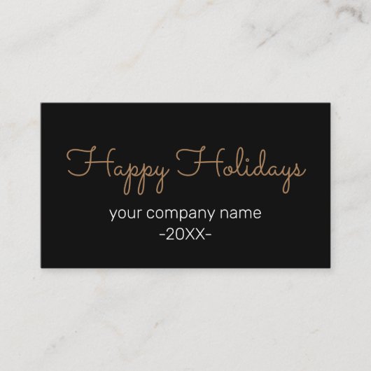 SIMPLE MODERN CORPORATE BUSINESS MERRY CHRISTMAS 名刺 (正面)
