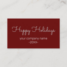 SIMPLE MODERN CORPORATE BUSINESS MERRY CHRISTMAS 名刺