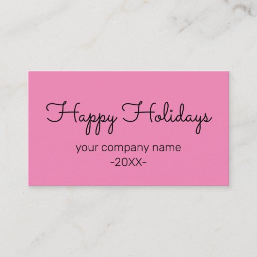 SIMPLE MODERN CORPORATE BUSINESS MERRY CHRISTMAS 名刺 (正面)