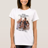 simple modern Custom Family Photo Tシャツ (正面)