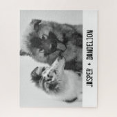 Simple, Modern Custom Pet or People Photo ジグソーパズル (縦)