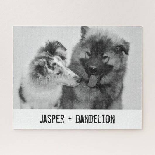 Simple, Modern Custom Pet or People Photo ジグソーパズル (横)