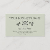 Simple modern dog grooming service 名刺 (裏面)