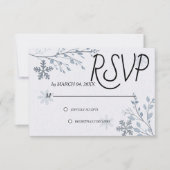 Simple Modern Elegant Classic Wedding RSVP (正面)