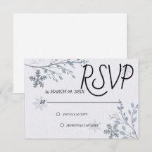 Simple Modern Elegant Classic Wedding RSVP