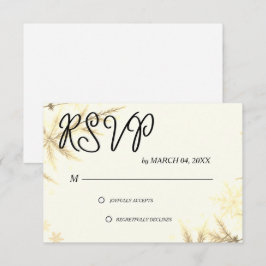 Simple Modern Elegant Classic Wedding RSVP