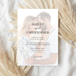 Simple Modern Elegant Wedding 招待状