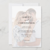 Simple Modern Elegant Wedding 招待状 (正面)