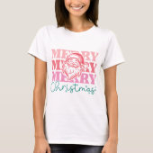 Simple Modern Festive Merry Christmas Women's Tシャツ (正面)