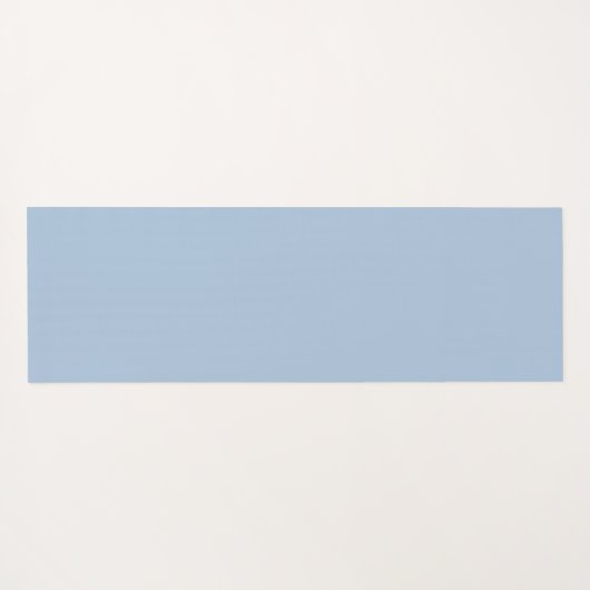 Simple Modern Floral Script Name Blue Aura Lotus ヨガマット (裏面(横))