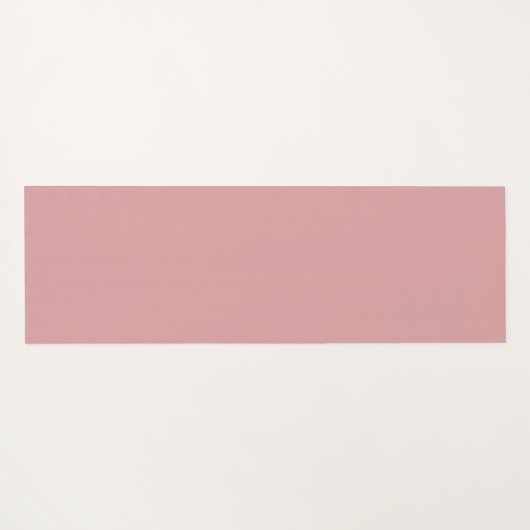 Simple Modern Floral Script Name Blush Pink Lotus ヨガマット (裏面(横))