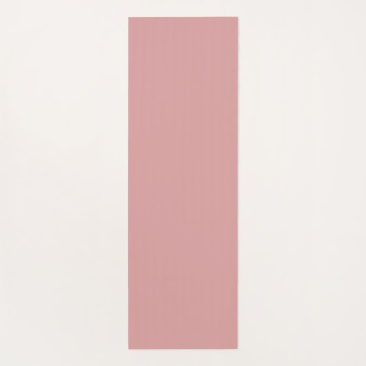 Simple Modern Floral Script Name Blush Pink Lotus ヨガマット (裏面)