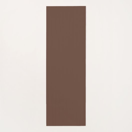 Simple Modern Floral Script Name Brown Lotus ヨガマット (裏面)