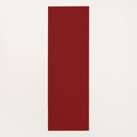 Simple Modern Floral Script Name Burgundy Lotus  ヨガマット (裏面)