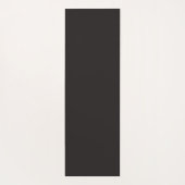 Simple Modern Floral Script Name Grey Lotus  ヨガマット (裏面)