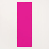 Simple Modern Floral Script Name Hot Pink Lotus ヨガマット (裏面)