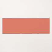 Simple Modern Floral Script Name Orange Lotus ヨガマット (裏面(横))