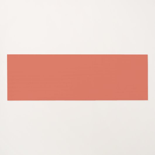 Simple Modern Floral Script Name Orange Lotus  ヨガマット (裏面(横))