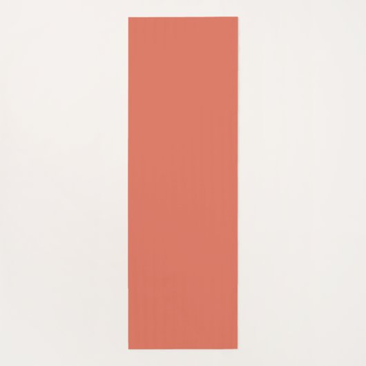 Simple Modern Floral Script Name Orange Lotus  ヨガマット (裏面)