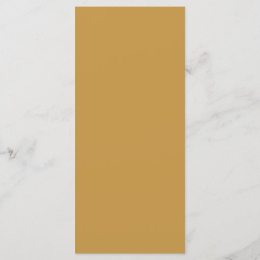 Simple Modern Gold Monogram Wedding Menu Card (裏面)
