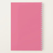 Simple Modern Golf Journal Personalized Name Pink ノートブック (裏面)