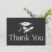 Simple Modern Graduation Thank You 招待状 (スタンド正面)