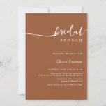 Simple Modern Handwritten Script Bridal Brunch  招待状<br><div class="desc">Modern Handwritten Script Bridal Brunch Invitation | Burnt orange terracotta simple elegant bridal shower</div>