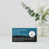 Simple Modern Handyman Home Maintenance 名刺 (スタンド正面)