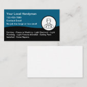 Simple Modern Handyman Home Maintenance 名刺 (正面/裏面)