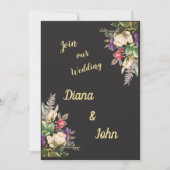 Simple modern invitation, simple, minimalist セーブザデート (正面)