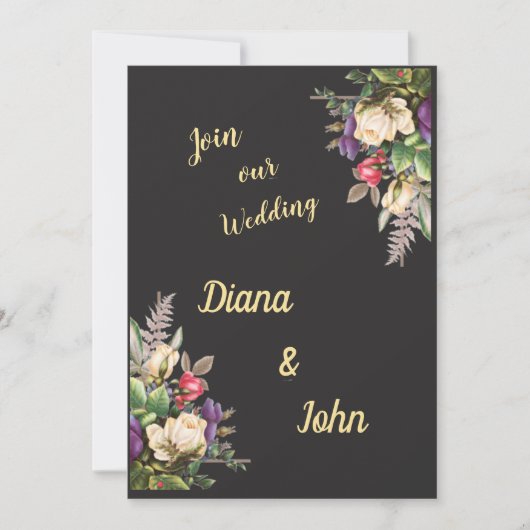 Simple modern invitation, simple, minimalist セーブザデート (正面)