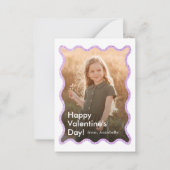 Simple Modern Kids Photo Classroom Valentine's ノートカード (正面)