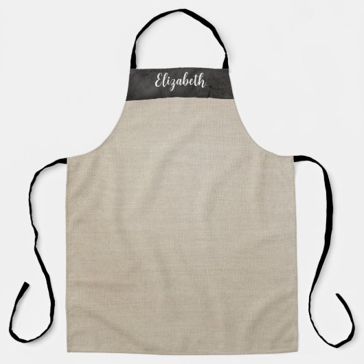 Simple Modern Linen Apron エプロン (正面)