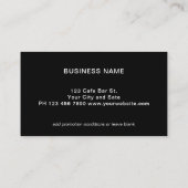 Simple Modern Logo Business Loyalty Card 名刺 (裏面)