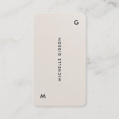 Simple Modern Minimal Sand Professional Marketing 名刺 (正面)