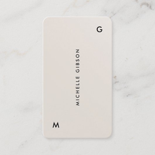 Simple Modern Minimal Sand Professional Marketing 名刺 (正面)