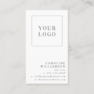 Simple Modern Minimal Vertical Professional Logo 名刺